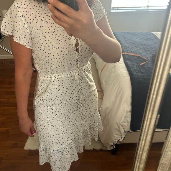 Rails Cream V-Neck Cap Sleeve Sundress Midi - Picture 7 of 7